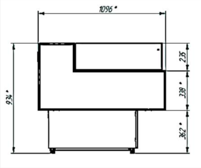 Витрина холодильная CRYSPI GAMMA QUADRO SELF FISH 1200